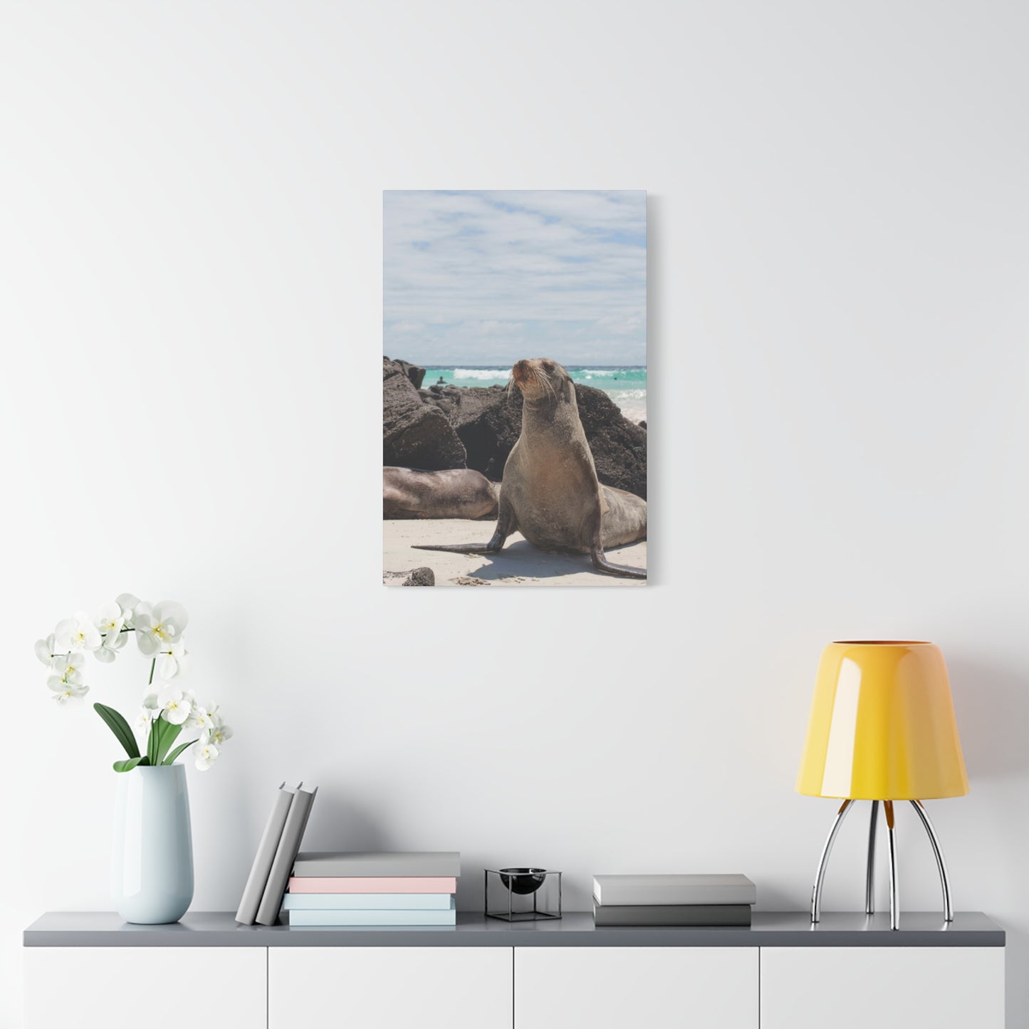 Seaside Seals Canvas