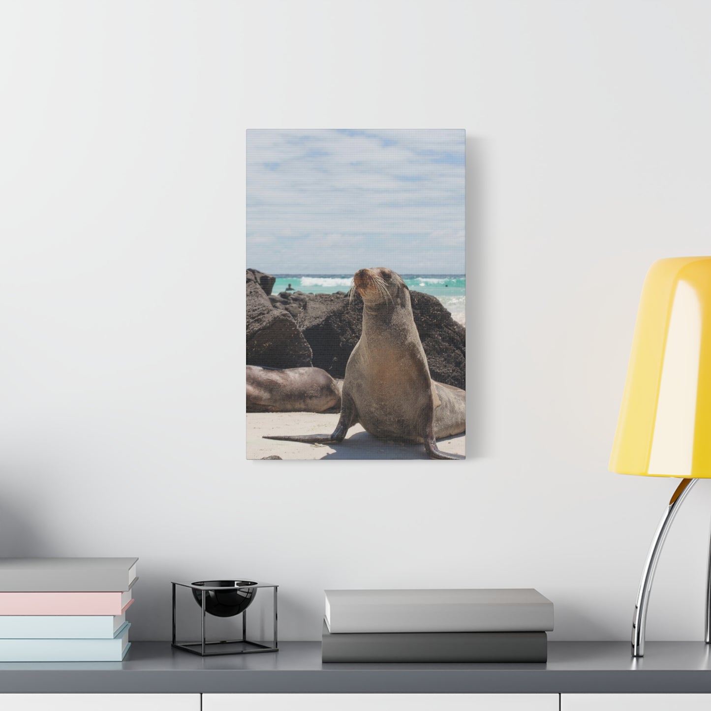Seaside Seals Canvas
